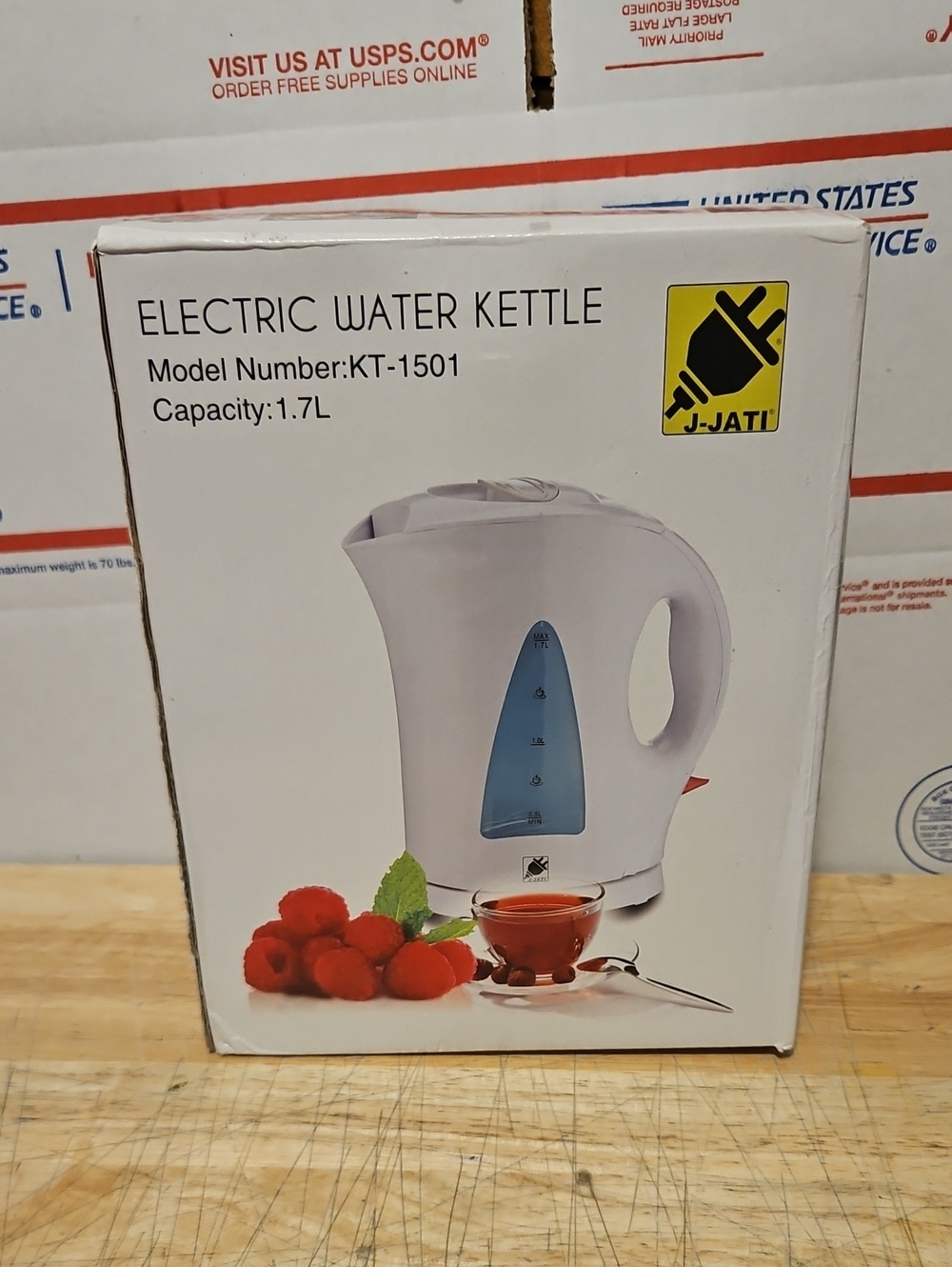 Electric Water Kettle KT-1501 in White